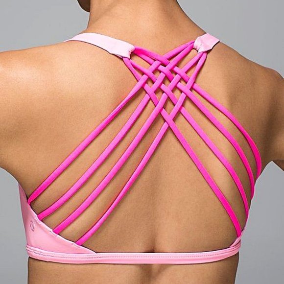 lululemon athletica Other - Lululemon Free To Be Wild Bra in Vintage Pink & Raspberry Glo Light